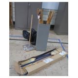 BRAND NEW IN BOX BROOMS & WOODEN STICKS