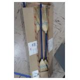 BRAND NEW IN BOX BROOMS & WOODEN STICKS