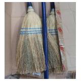 BRAND NEW IN BOX BROOMS & WOODEN STICKS
