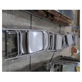 25+ METAL FOLDING CHAIRS ON ROLLING CART