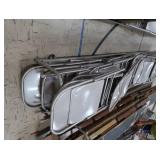 25+ METAL FOLDING CHAIRS ON ROLLING CART