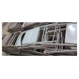 25+ METAL FOLDING CHAIRS ON ROLLY CART