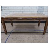 WOODEN SCHOOL LIBRARY TABLE