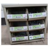 6 DRAWER METAL CABINET (FILLED)