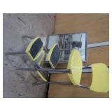 VINTAGE COSTCO STEP CHAIR AND A MIRROR