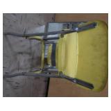 VINTAGE COSTCO STEP CHAIR AND A MIRROR