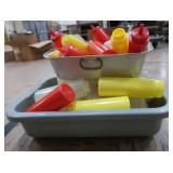 LOTS OF SQUEEZE&SERVE BOTTLES