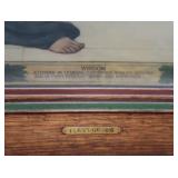 HISTORIC ANTIQUE  3~PANEL MURAL OVER 10 FEET LONG 'BLASHFIELD / SIMMONS / WALKER'