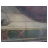 HISTORIC ANTIQUE  3~PANEL MURAL OVER 10 FEET LONG 'BLASHFIELD / SIMMONS / WALKER'