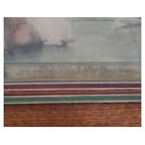 HISTORIC ANTIQUE  3~PANEL MURAL OVER 10 FEET LONG 'BLASHFIELD / SIMMONS / WALKER'