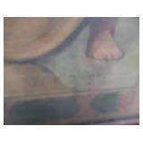 HISTORIC ANTIQUE  3~PANEL MURAL OVER 10 FEET LONG 'BLASHFIELD / SIMMONS / WALKER'