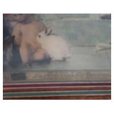 HISTORIC ANTIQUE  3~PANEL MURAL OVER 10 FEET LONG 'BLASHFIELD / SIMMONS / WALKER'