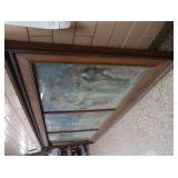 HISTORIC ANTIQUE  3~PANEL MURAL OVER 10 FEET LONG 'BLASHFIELD / SIMMONS / WALKER'