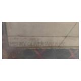 HISTORIC ANTIQUE  3~PANEL MURAL OVER 10 FEET LONG 'BLASHFIELD / SIMMONS / WALKER'
