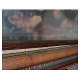 HISTORIC ANTIQUE  3~PANEL MURAL OVER 10 FEET LONG 'BLASHFIELD / SIMMONS / WALKER'