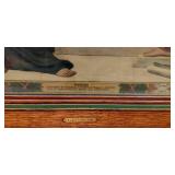 HISTORIC ANTIQUE  3~PANEL MURAL OVER 10 FEET LONG 'BLASHFIELD / SIMMONS / WALKER'