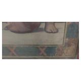 HISTORIC ANTIQUE  3~PANEL MURAL OVER 10 FEET LONG 'BLASHFIELD / SIMMONS / WALKER'