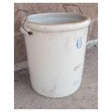 Vintage Red Wing 6-Gallon Stoneware Crock With Handles