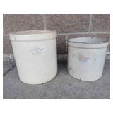 Vintage Robinson Ransbottom Stoneware Crocks (Lot of 2)