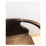 Wooden Armchair Storage Bench - Broken Arm