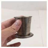 Antique Collapsible Travel Cup With Union Shield Lid