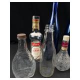 Vintage Assorted Liquor Bottles & Decanters Mixed Lot