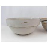 Vintage Stoneware Mixing Bowls (Lot of 2)