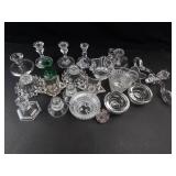 Mixed Lot Glass Candle Holders & Votives