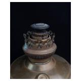 Antique Oil Lamp Assortment With Glass Chimneys