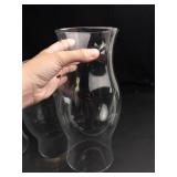 Vintage Clear Glass Hurricane Lamp Shades (Lot of 4)