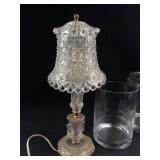 Glass Bowls & Clear Glass Lamp Mixed Lot