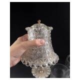 Glass Bowls & Clear Glass Lamp Mixed Lot