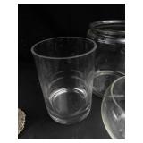 Glass Bowls & Clear Glass Lamp Mixed Lot