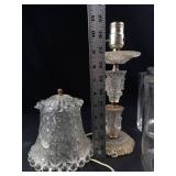 Glass Bowls & Clear Glass Lamp Mixed Lot