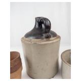 Terracotta Pots, Crock & Stoneware Jug Mixed Lot of 5