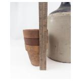 Terracotta Pots, Crock & Stoneware Jug Mixed Lot of 5
