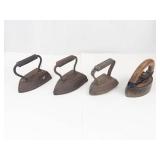 Antique Sad Irons (Lot of 4)