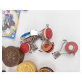 Vintage Makeup Tins, Patches & Bottle Stoppers Mixed Lot