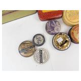 Vintage Makeup Tins, Patches & Bottle Stoppers Mixed Lot