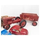 Vintage Toy Vehicle Mixed Lot - Tonka, Wood & Tin Vehicles