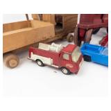 Vintage Toy Vehicle Mixed Lot - Tonka, Wood & Tin Vehicles