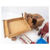 Vintage Toy Vehicle Mixed Lot - Tonka, Wood & Tin Vehicles