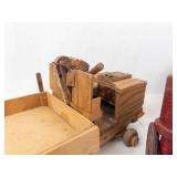 Vintage Toy Vehicle Mixed Lot - Tonka, Wood & Tin Vehicles