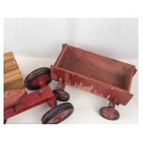 Vintage Toy Vehicle Mixed Lot - Tonka, Wood & Tin Vehicles