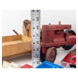 Vintage Toy Vehicle Mixed Lot - Tonka, Wood & Tin Vehicles