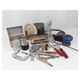 Mixed Lot of Vintage Tools, Desk Accessories & Collectibles