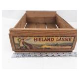 Hieland Lassie Wooden Produce Crate