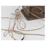 Antique Telephone Magneto Generator Wooden Box - As-Is