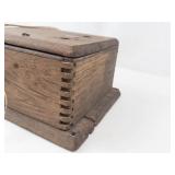 Antique Telephone Magneto Generator Wooden Box - As-Is