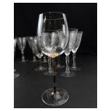 Etched Stemware Assortment (Lot of 22)